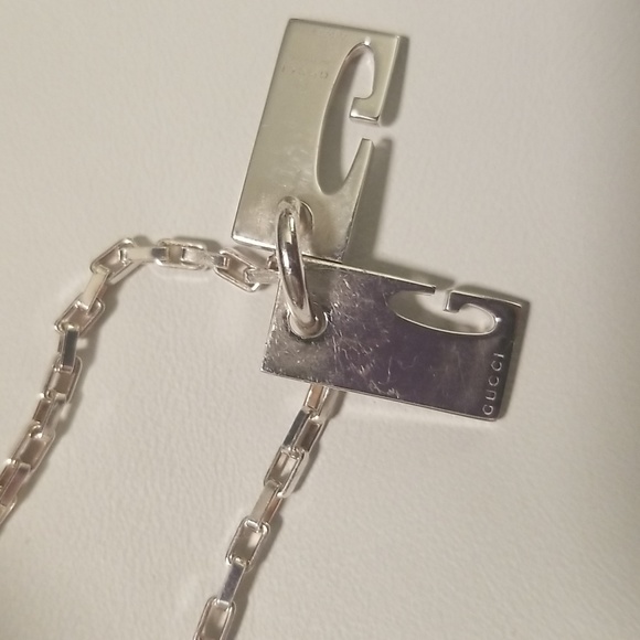 Women's Authentic Gucci Tag Bracelet 8mm 925 Sterling Silver - Picture 2 of 8